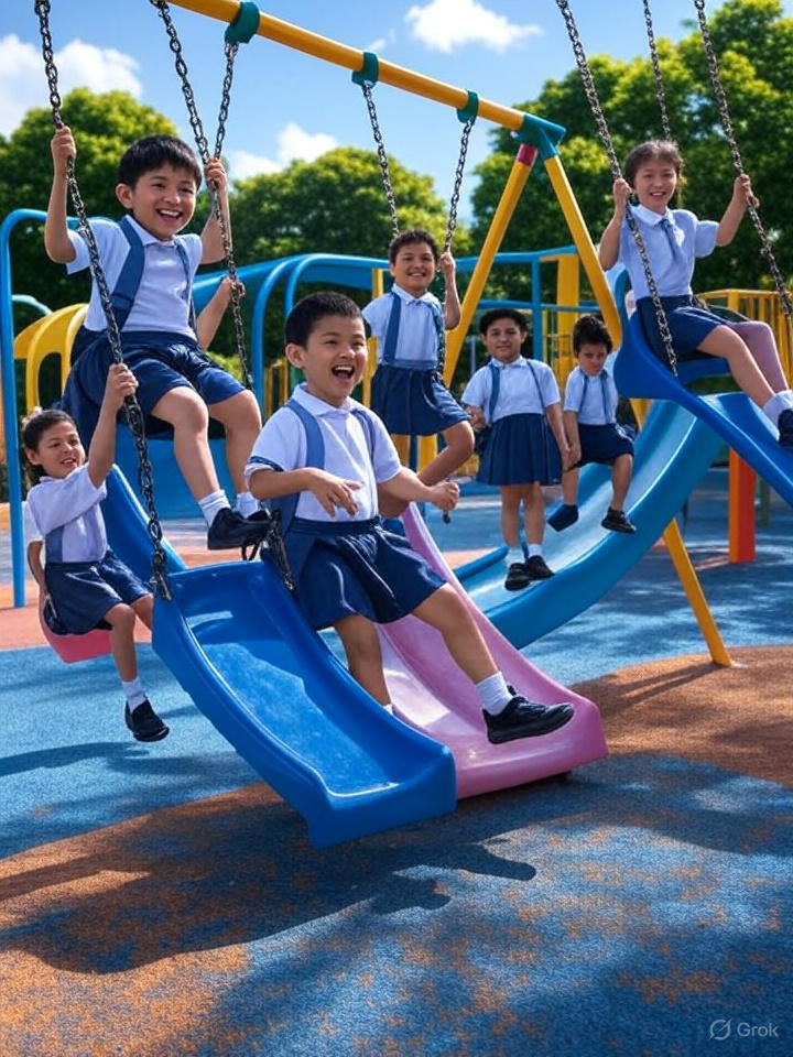 Children Playing in Playground