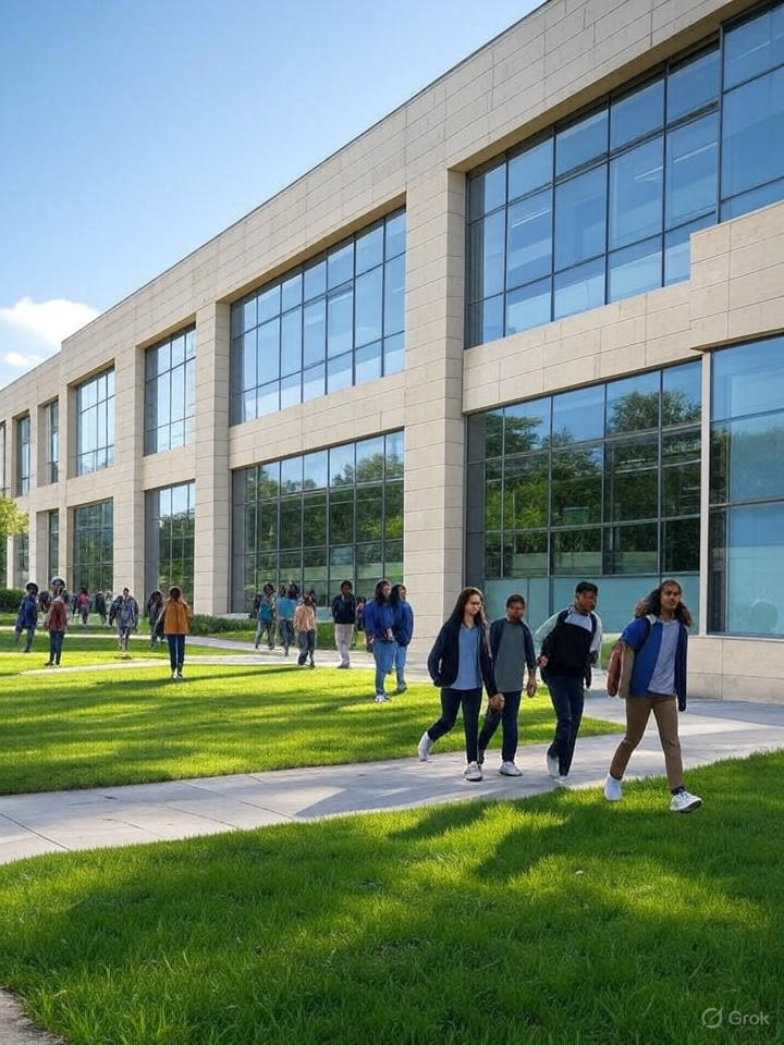 School Exterior (Front Building View)